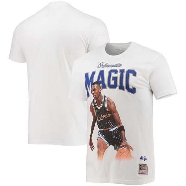 Men's Mitchell & Ness Penny Hardaway White Orlando Magic Hardwood Classics  Courtside Player T-Shirt