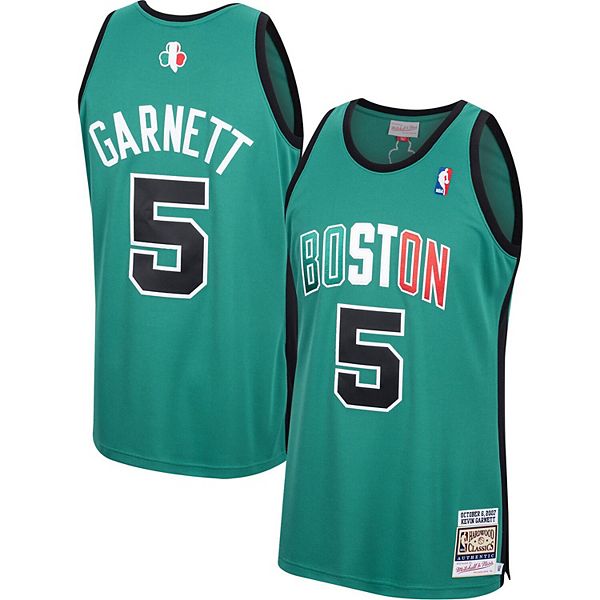Men's Mitchell & Ness Kevin Garnett Kelly Green Boston Celtics Hardwood  Classics Authentic Jersey