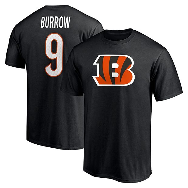 Cincinnati Bengals Fashion Name & Number T-Shirt - Joe Burrow - Mens