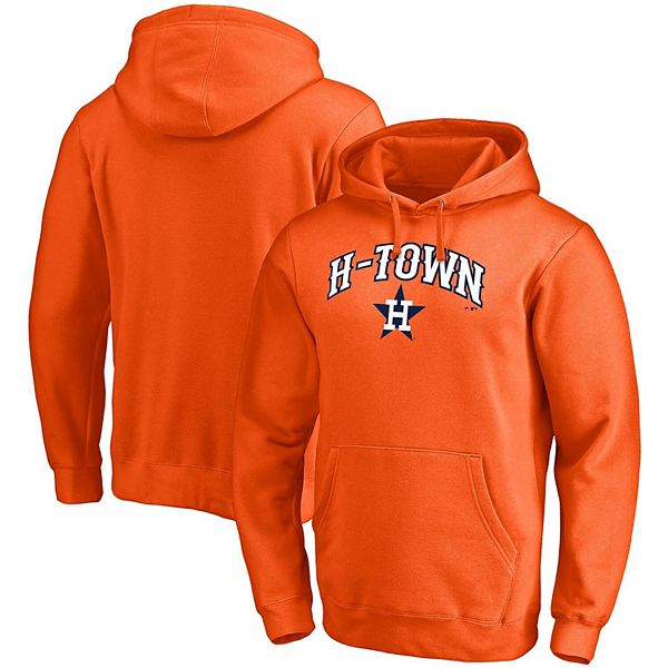Men's Fanatics Branded Orange Houston Astros H-Town Hometown Pullover Hoodie
