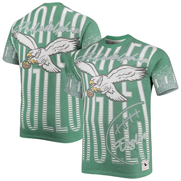 Mitchell And Ness Philadelphia Eagles Animal T-Shirt Logo Print New Cotton