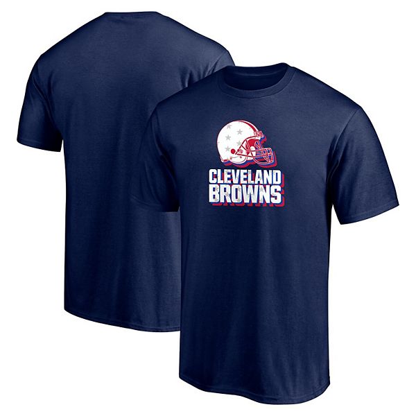 Men's Fanatics Branded Navy Cleveland Browns Red White and Team T-Shirt