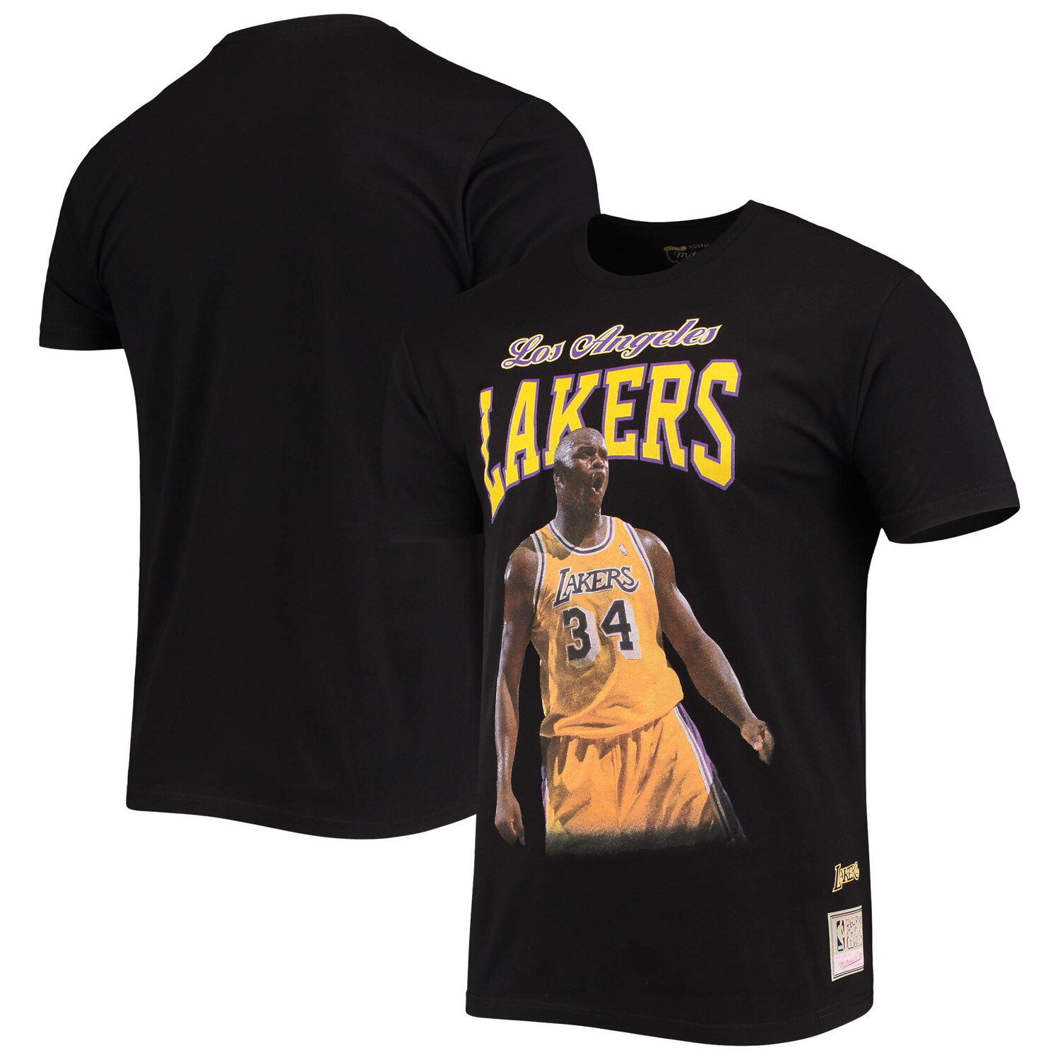 Image for Unbranded Men's Mitchell & Ness Shaquille O'Neal Black Los Angeles Lakers Hardwood Classics Courtside Player T-Shirt at Kohl's.