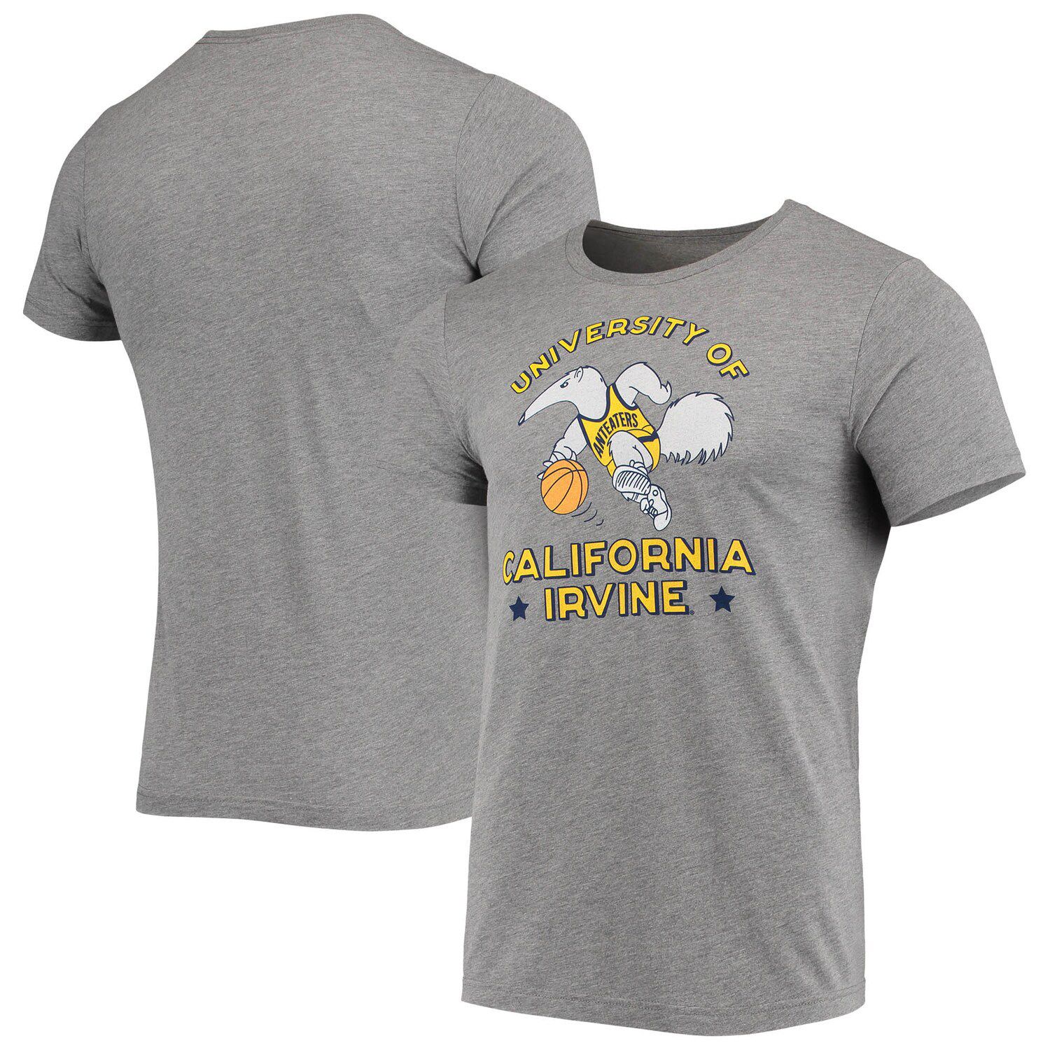 Image for Unbranded Men's Homefield Heathered Gray UC Irvine Anteaters Vintage Basketball Tri-Blend T-Shirt at Kohl's.