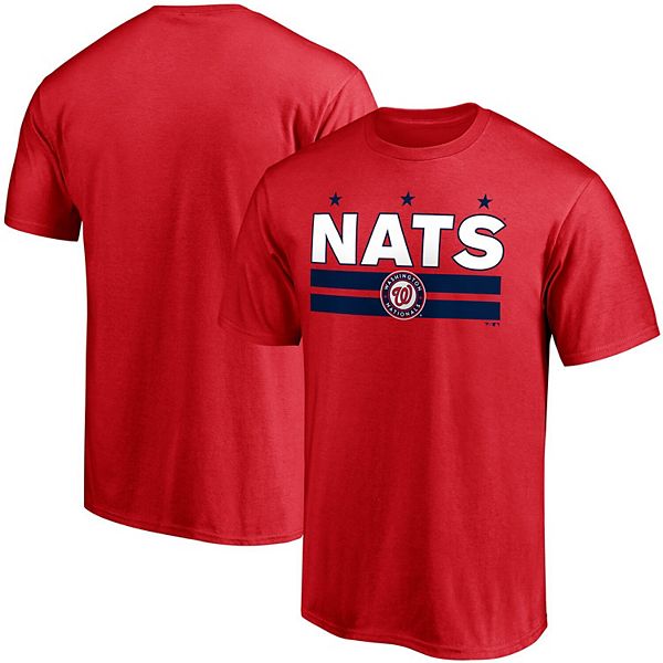 Men's Fanatics Branded Red Washington Nationals Nats Flag Hometown  Collection T-Shirt