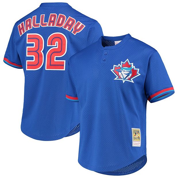 Men's Mitchell & Ness Roy Halladay Royal Toronto Blue Jays Cooperstown  Collection Authentic Jersey