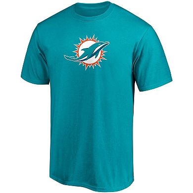 Men's Fanatics Branded Tua Tagovailoa Aqua Miami Dolphins Player Icon Name & Number T-Shirt