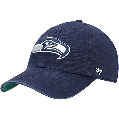 Men's '47 College Navy Seattle Seahawks Franchise Logo Fitted Hat