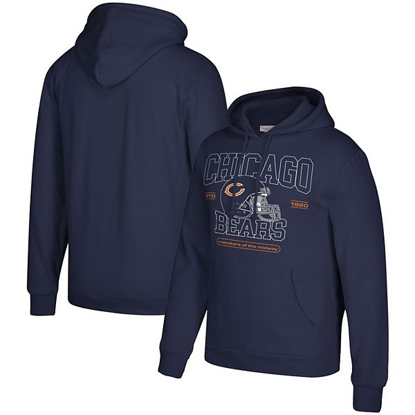 Vintage Chicago Bears Football Helmet Hooded Sweatshirt 