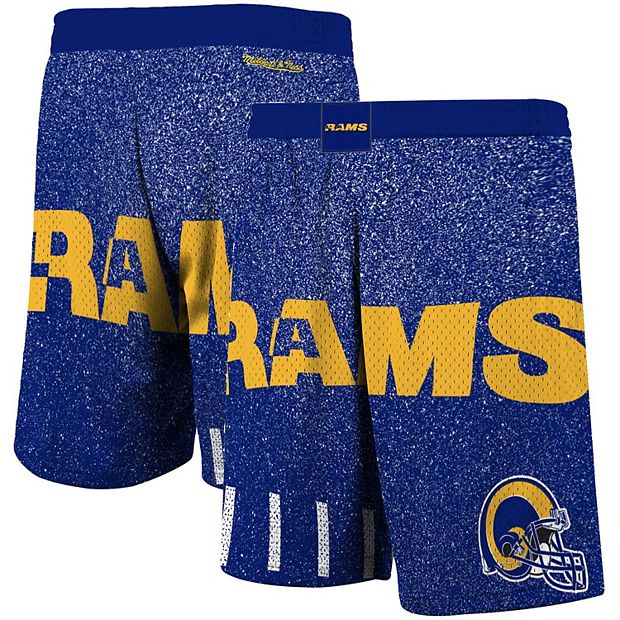 Mitchell & Ness Royal Los Angeles Rams Washed Short Sleeve