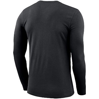 Men's Nike Black Colorado Buffaloes Big & Tall Primary Logo Legend Performance Long Sleeve T-Shirt