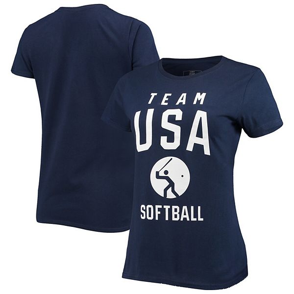 Women S Navy Usa Softball Pictogram T Shirt