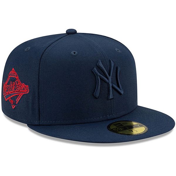 New Era Navy New York Yankees 1996 World Series Cooperstown Collection Oceanside Red Undervisor 59fifty Fitted Hat