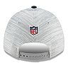 Youth New Era Gray/Navy New England Patriots 2021 NFL Training Camp Official 9FORTY Adjustable Hat