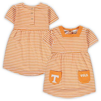 Girl's Toddler Tennessee Orange Tennessee Volunteers Striped Dress with Pockets