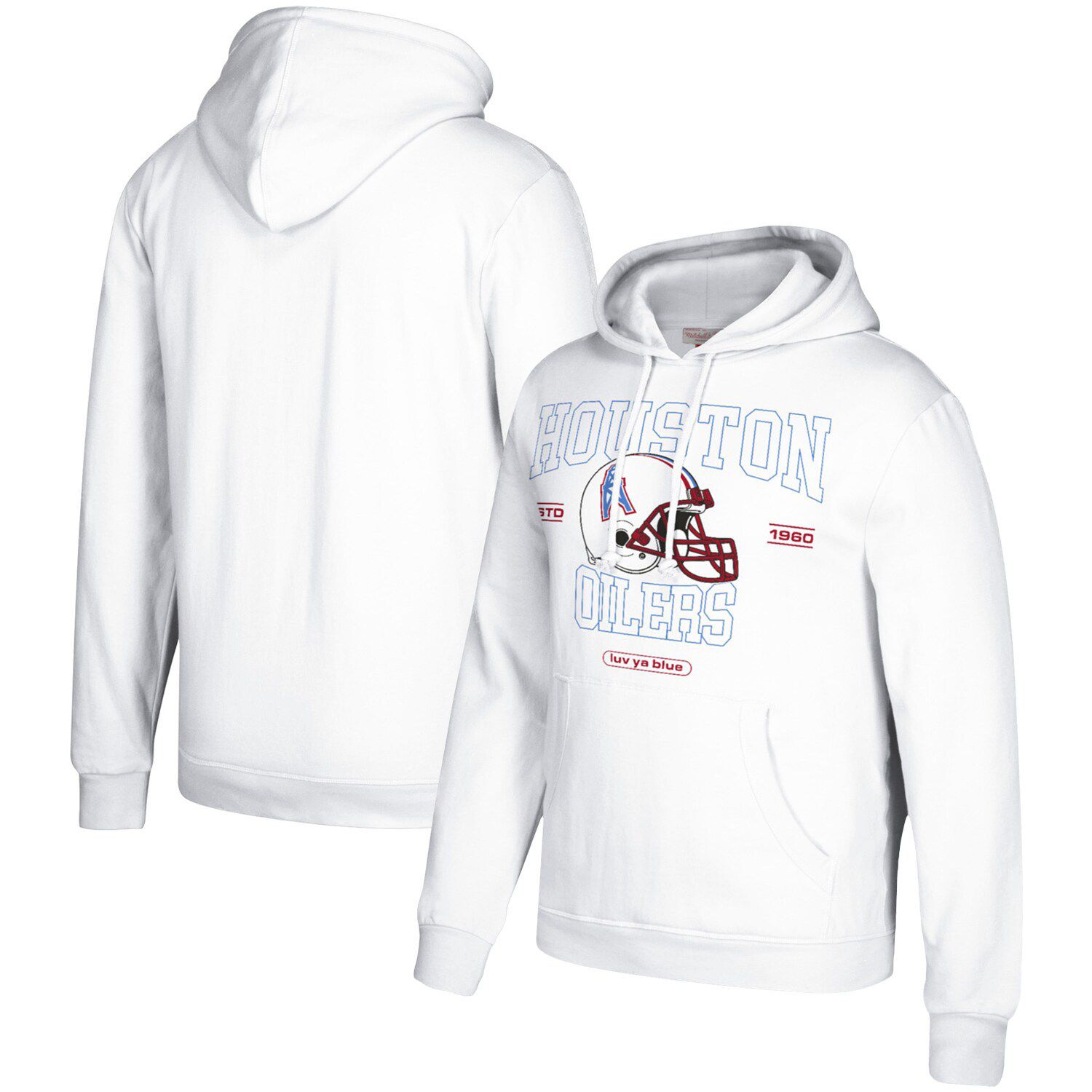 Houston Oilers Starter Extreme Throwback Full-Zip Hoodie - Light Blue/Red