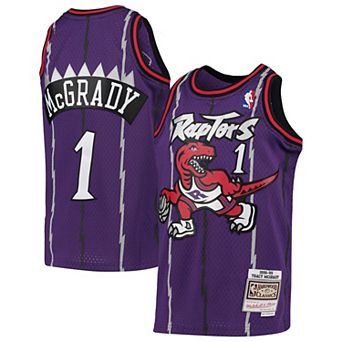 Youth Mitchell & Ness Tracy McGrady Purple Toronto Raptors 1998-99 Hardwood Classics Swingman Throwback Jersey