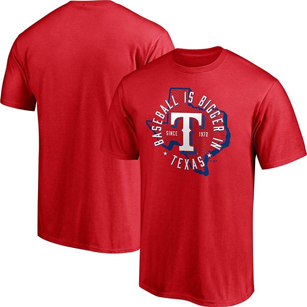 Fanatics Women's Red Texas Rangers Red White & Team V-Neck T-shirt
