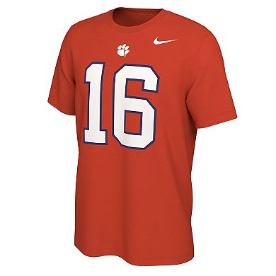 Men's Nike Trevor Lawrence Orange Clemson Tigers Alumni Name & Number T-Shirt