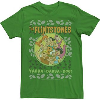 Men's The Flintstones Yabba-Dabba-Doo Ugly Christmas Sweater Style Tee
