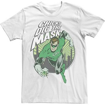 Men's Green Lantern Man Of the Mask Comic Tee