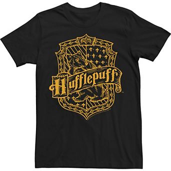 Men's Harry Potter Hufflepuff Dark Detailed Crest Tee