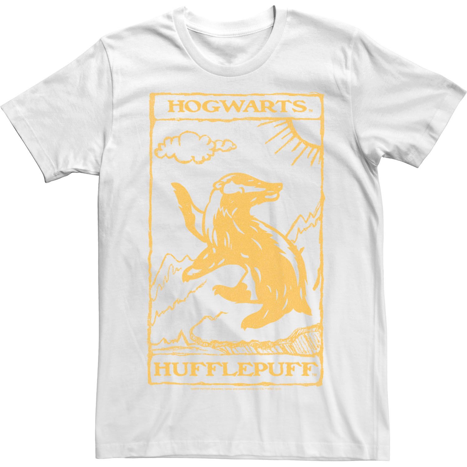 Image for Licensed Character Men's Harry Potter Hufflepuff Tarot Playing Card Tee at Kohl's.