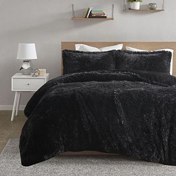 Intelligent Design Malea Shaggy Faux Fur Duvet Cover Set