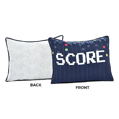 Lush Decor Video Games Quilt Set with Coordinating Throw Pillows