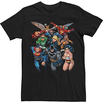 Men's Justice League Groupage Group Shot Tee