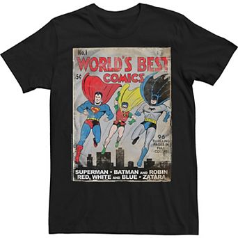 Men's Justice League Worlds Best Comic Tee