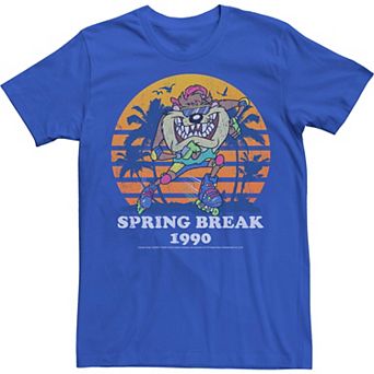 Men's Looney Tunes Taz Spring Break 1990 Retro Tee