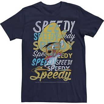 Men's Looney Tunes Speed Gonzales Text Stack Tee