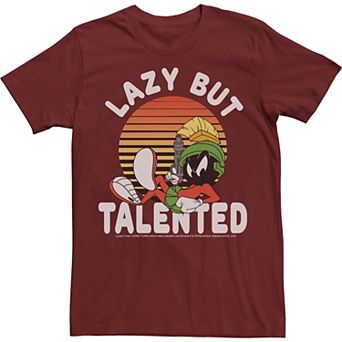 Men's Looney Tunes Marvin The Martian Lazy But Talented Tee
