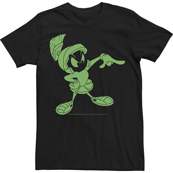 Men's Looney Tunes Marvin The Martian Green Portrait Tee