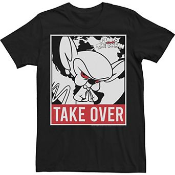 Men's Pinky And The Brain Take Over Poster Tee