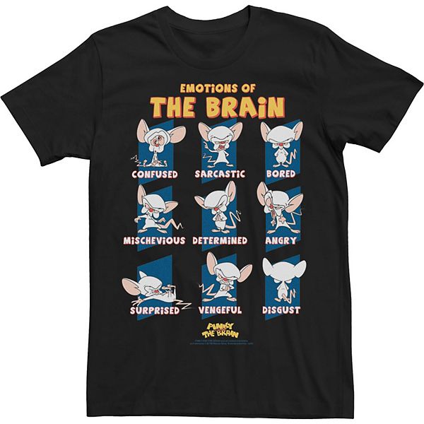 Men's Pinky & The Brain The Brain Emotions Poster Tee