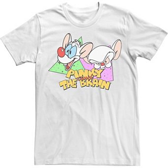 Men's Pinky And The Brain Retro Portrait Logo Tee