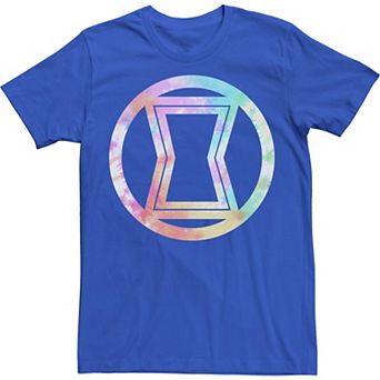 Men's Marvel Black Widow tie Dye Symbol Tee
