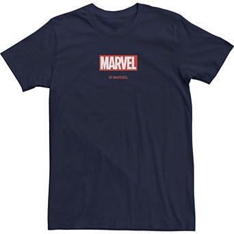 Men's Marvel Logo And Legal Line Tee