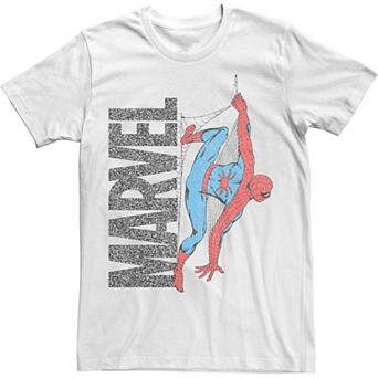 Men's Marvel Spider-Man Distressed Web Logo Tee