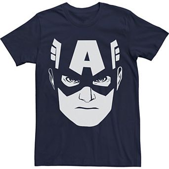 Men's Marvel Avengers Captain America Big Face Tee