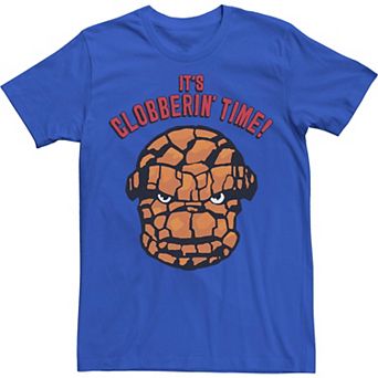 Men's Marvel Fantastic Four The Thing It's Clobberin' Time Face Tee