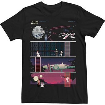 Men's Star Wars A New Hope 8-Bit Game Tee