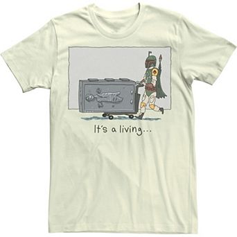 Men's Star Wars Boba Fett It's A Living Doodle Tee