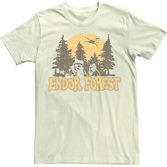 Men's Star Wars Ewoks Endor Forest Sunset Tee