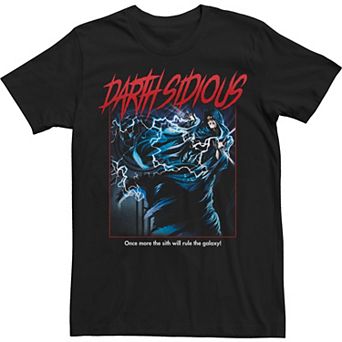 Men's Star Wars Halloween Darth Sidious Dark Portrait Tee