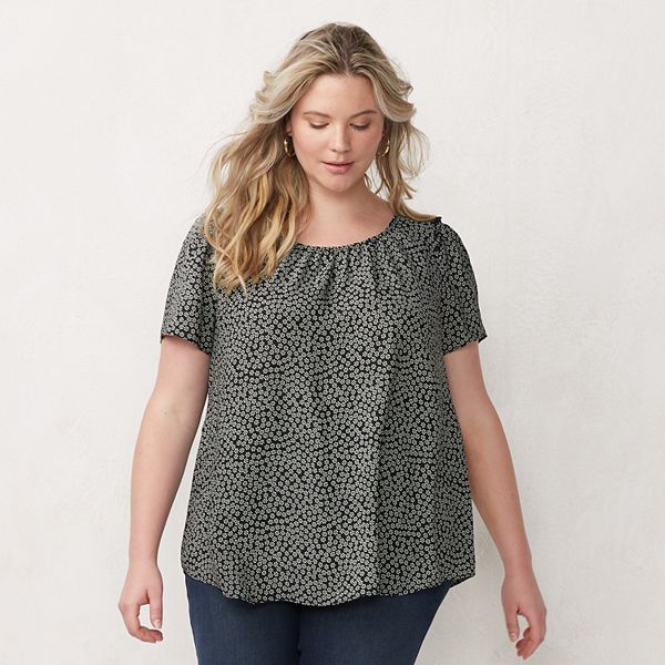 Plus Size LC Lauren Conrad Flowy Dolman Top