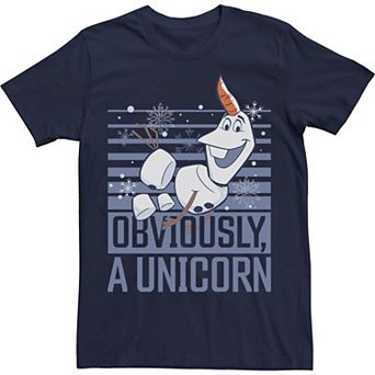 Disney's Frozen 2 Olaf Obviously A Unicorn Men's Tee