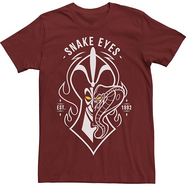 Men's Disney Villains Jafar Snake Eyes Est 1992 Tee